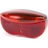 IKZI Rear Light + Reflector 3 LED 50mm – Red/Black | Rear Light Bicycle Lights Rear Light