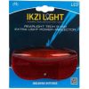 IKZI Rear Light + Reflector 3 LED 50mm – Red/Black | Rear Light Bicycle Lights Rear Light