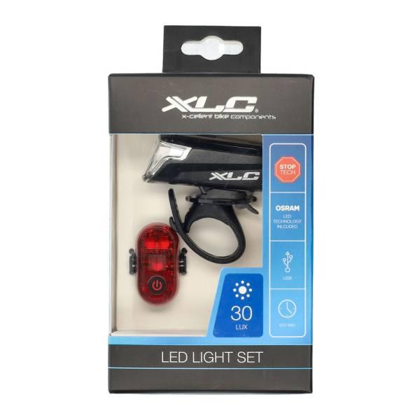 Altair Plus S23+ Light Set LED Battery USB – Red/Bl | Bike Light Set Bicycle Lights Bike Light Set