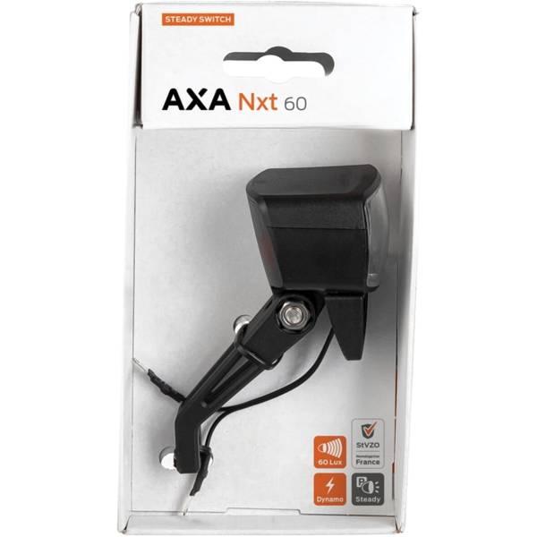 Axa NXT 60 Headlight LED 60 Lux Hub Dynamo – Black | Headlight Bicycle Lights Headlight