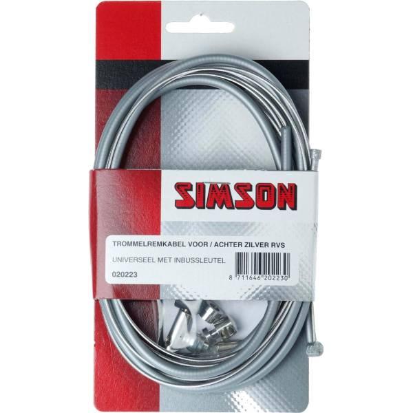 Brake Cable Set Front or Rear Stainless Steel Silver | Brake Cable Brake Cable Brake Cable