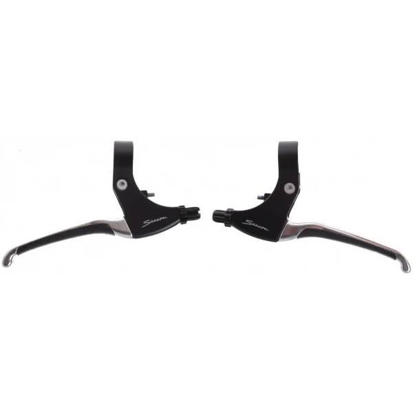 Brake Levers Set With Rubber Inlay Aluminium Black | Brake Lever Brake Lever Brake Lever