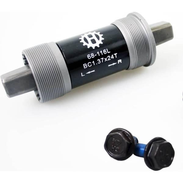 HBS Bottom Bracket BSA 68/116mm Steel Cups – Gray | Bottom Bracket (City) Bottom Bracket (City) Bottom Bracket (City)