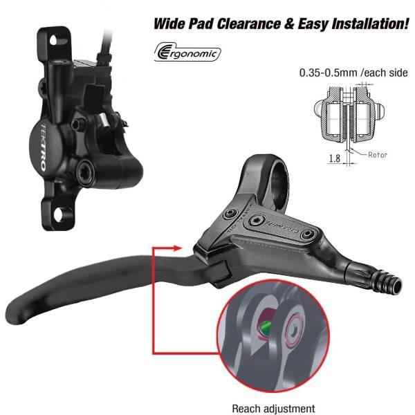 HD-T386 Disc Brake Set Left 1800mm – Black | Brake Caliper Brakes (Sport) Brake Caliper