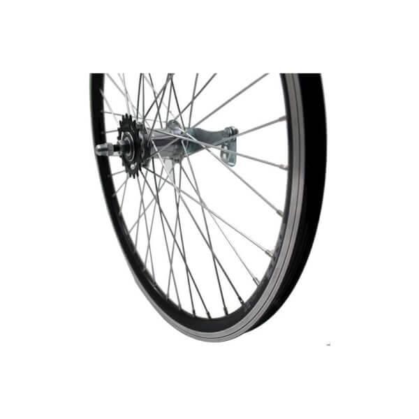 Rear Wheel 24×1.75 36 Spoke Brake Hub Solid Axle – Black | Wheels Bicycle Wheels Wheels