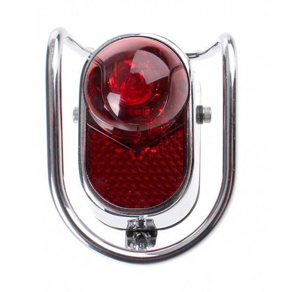 Retro Old Dutch Rear Light – Red/Chrome | Rear Light Bicycle Lights Rear Light