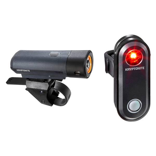 Street 300/Avenue Lighting Set LED USB – Black | Bike Light Set Bicycle Lights Bike Light Set