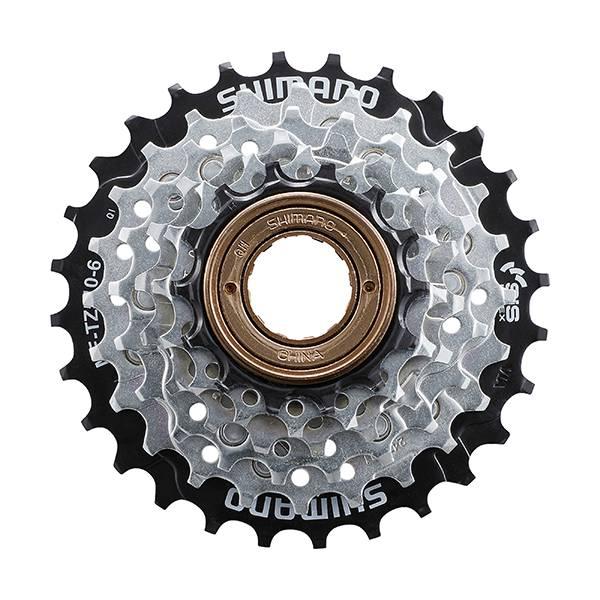 TZ510 Freewheel Cassette 14-28T 6S – Silver/Black | Freewheel Drivetrain (Sports Bike) Freewheel