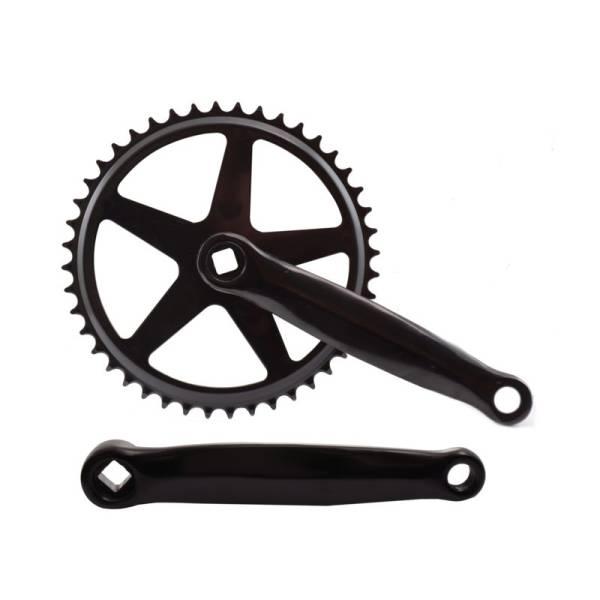 Crankset Cotterless 44 Tooth Crank Length 170mm Black/Silver | Crankset (City) Crankset (City) Crankset (City)